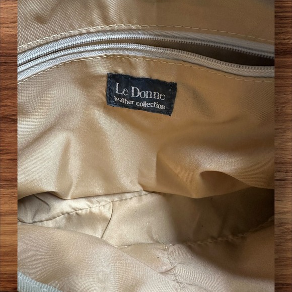 Le‎ Donne Leather Collection Brown Shoulder Bag Classic Everyday Style - Picture 7 of 8